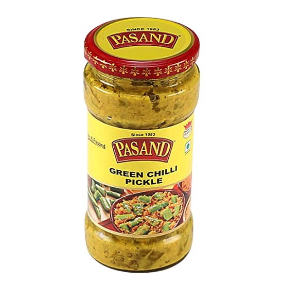 Pasand Green Chilli Pickle/Lila Marcha nu Athanu